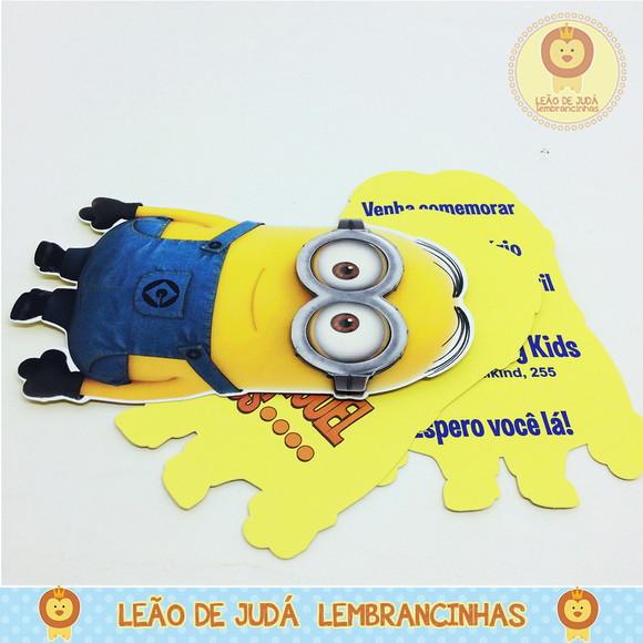 Convite Sombra tema Minions