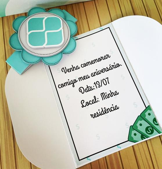 Convite Tema Pix