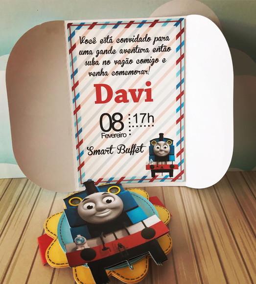 Convite thomas e seus amigos