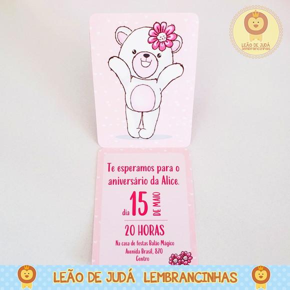 Convite ursa rosa
