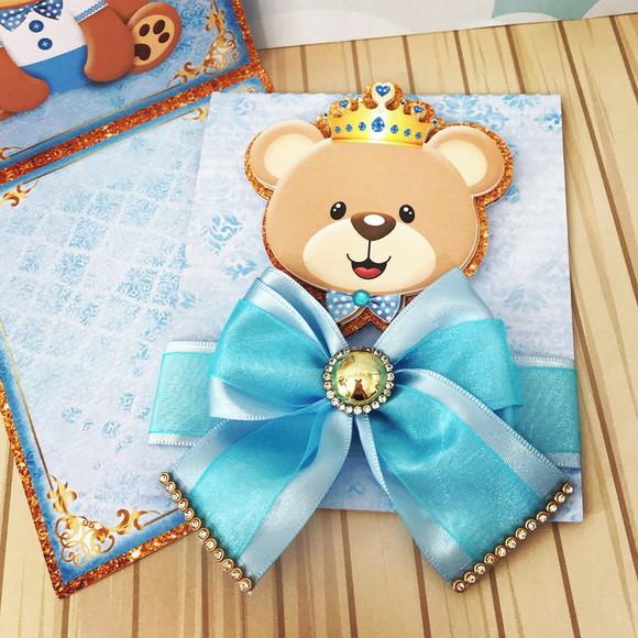 Convite urso príncipe