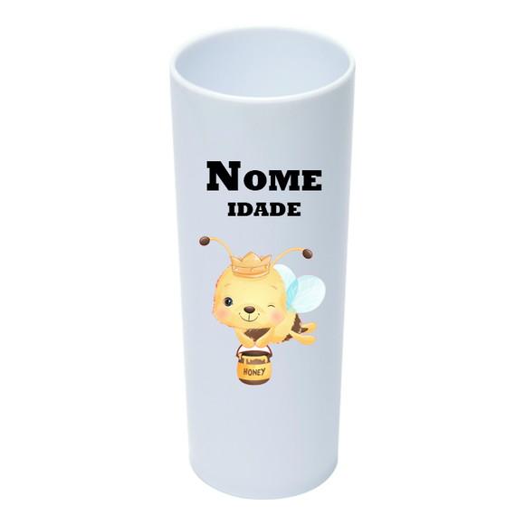 Copo Long Drink 350ml Personalizado Abelhinha