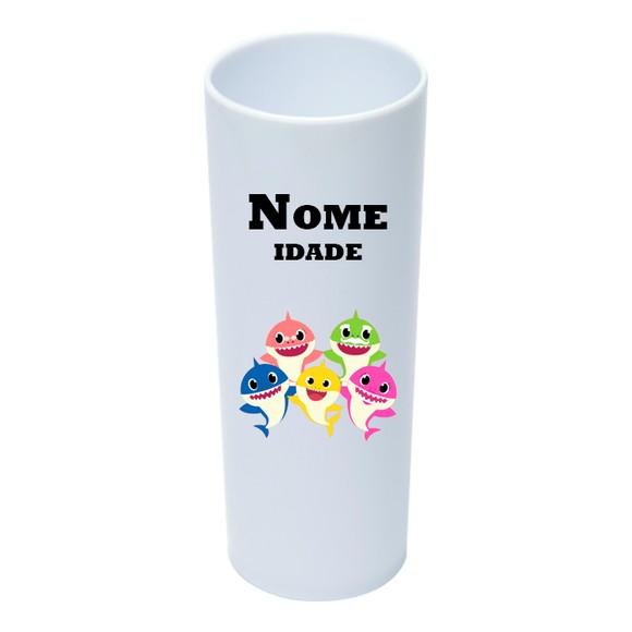Copo Long Drink 350ml Personalizado Baby Shark