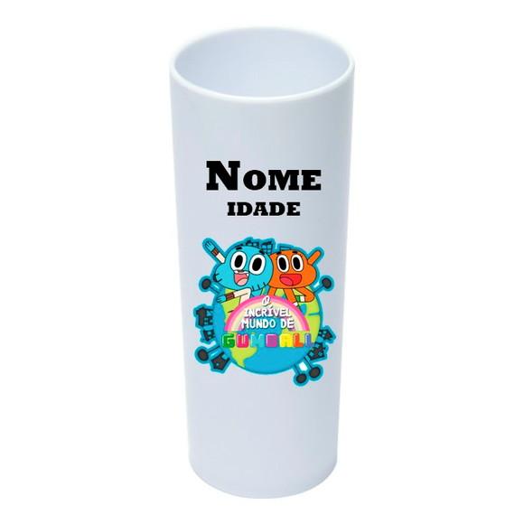 Copo Long Drink 350ml Personalizado Gumball