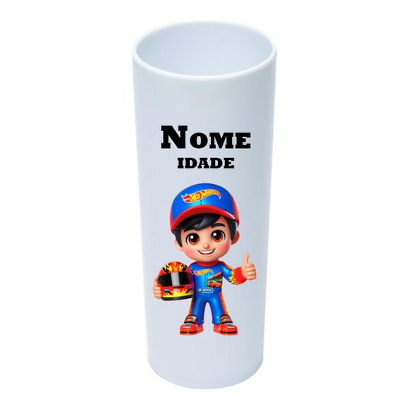 Copo Long Drink 350ml Personalizado Hot Wheels