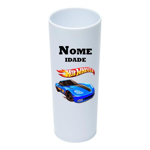 Copo Long Drink 350ml Personalizado Hot Wheels