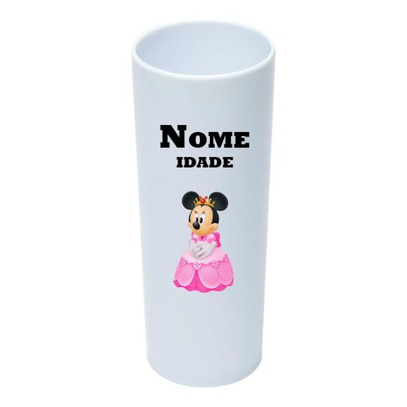 Copo Long Drink 350ml Personalizado Minnie Realeza