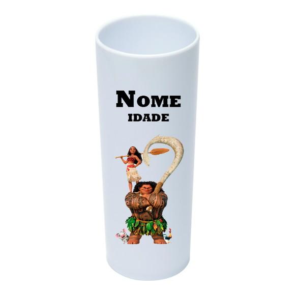 Copo Long Drink 350ml Personalizado Moana