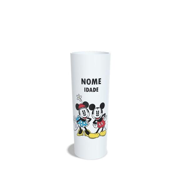 Copo Long Drink 350ml Personalizado Mickey e Minnie