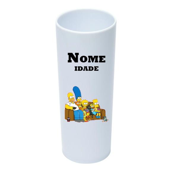 Copo Long Drink 350ml Personalizado os Simpsons