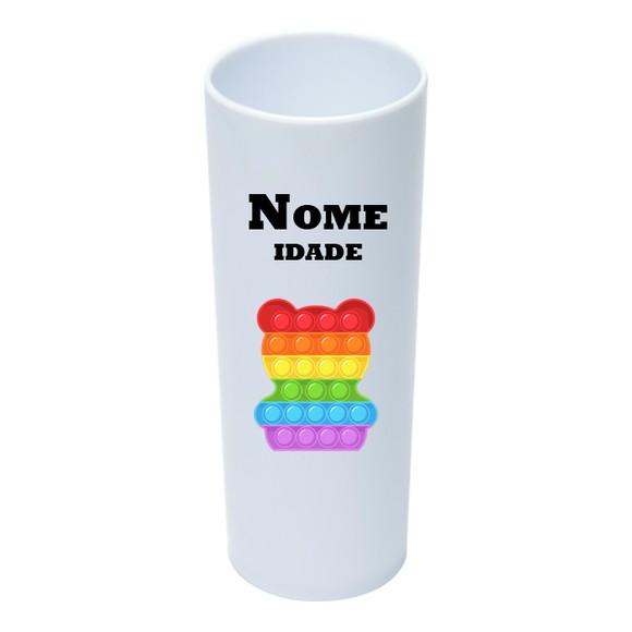 Copo Long Drink 350ml Personalizado Pop It