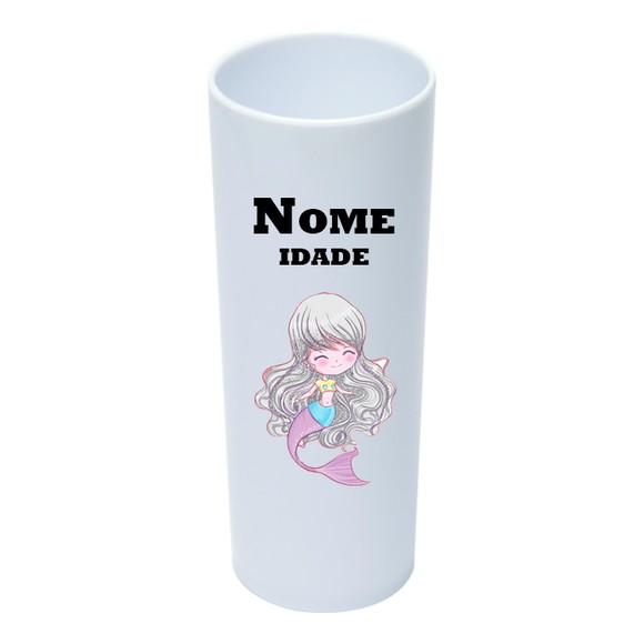 Copo Long Drink 350ml Personalizado Sereia