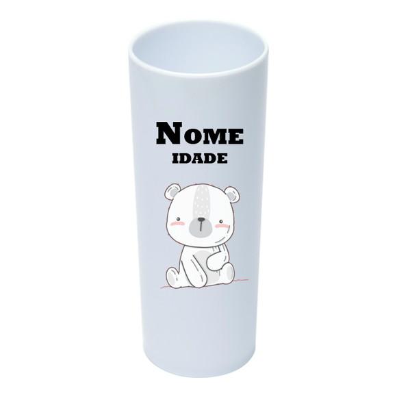 Copo Long Drink 350ml Personalizado Ursinho Minimalista