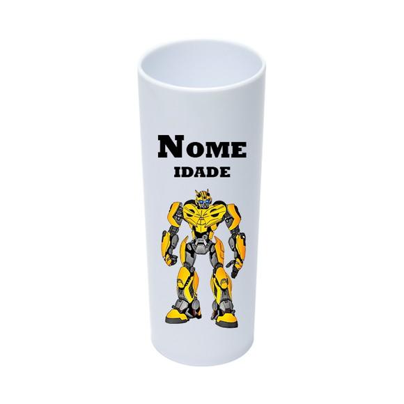 Copo Long Drink 350ml Personalizado Transformers
