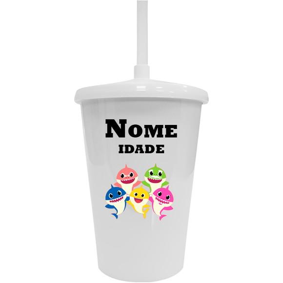 Copo Twister 400ml Personalizado Baby Shark