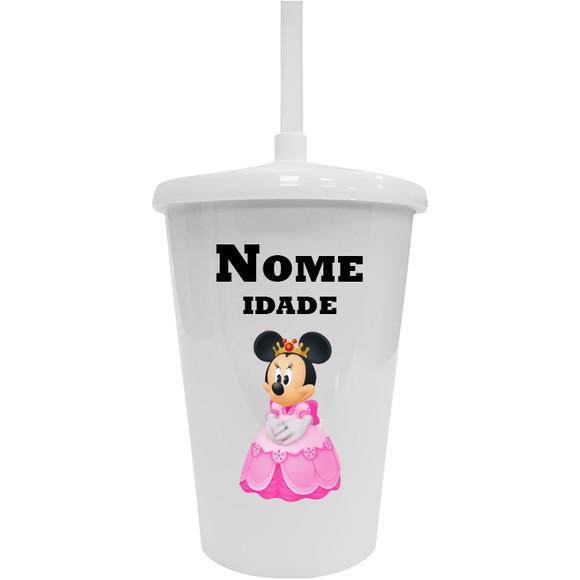 Copo Twister 400ml Personalizado Minnie Realeza