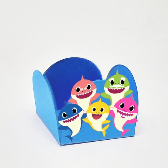 Forminha para Docinhos Tema Baby Shark 50 Unidades