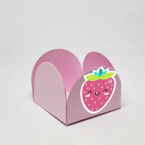 Forminha para Docinhos Tema Frutas Kawaii 50 Unidades
