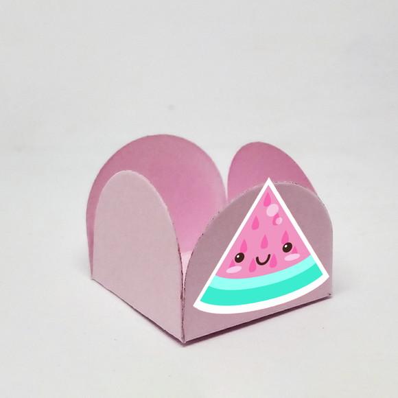 Forminha para Docinhos Tema Frutas Kawaii 50 Unidades