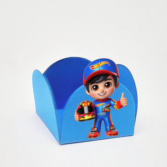 Forminha para Docinhos Tema Hot Wheels 50 Unidades