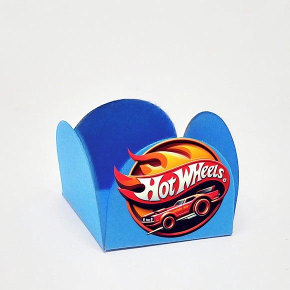 Forminha para Docinhos Tema Hot Wheels 50 Unidades