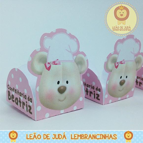 Forminha tema Ursa Confeiteira