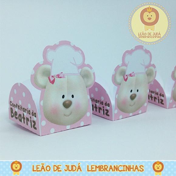Forminha tema Ursa Confeiteira