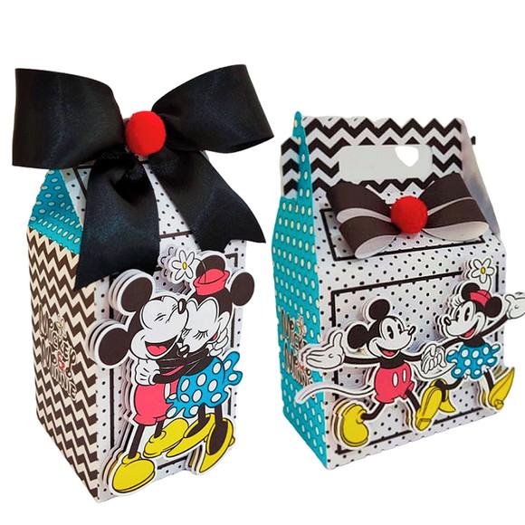 Kit 20 Caixinha Lembrancinhas para Festa Mickey e Minnie