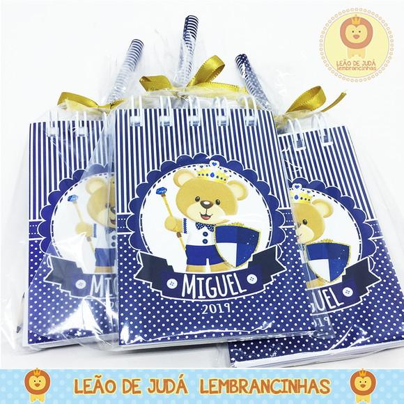 Kit bloquinho e lápis tema Reinado do Urso