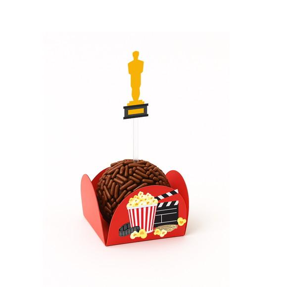 Kit Forminha + Topper para Docinhos Cinema 50 Unid