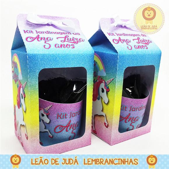 Kit Jardinagem Tema unicórnio