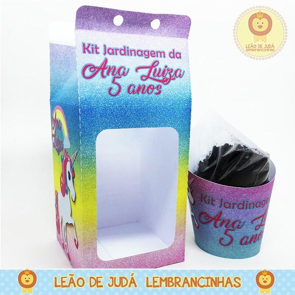 Kit Jardinagem Tema unicórnio