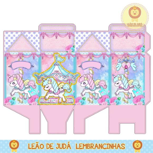 Lembrancinhas Caixa Milk Carrossel