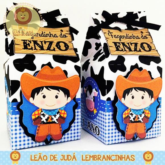 Lembrancinhas Caixa Milk Fazendinha