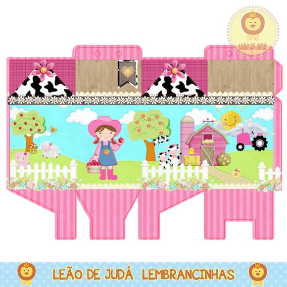 Lembrancinhas Caixa Milk Fazendinha