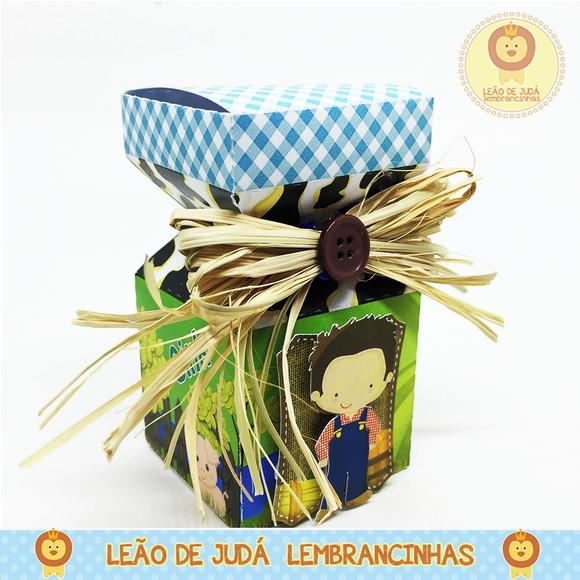 Lembrancinhas Caixinha Meia Bala Fazendinha