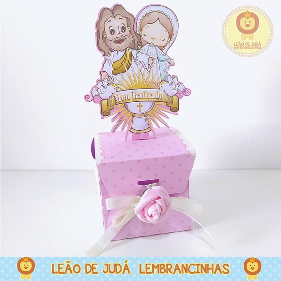 Lembrancinhas Caixinha para Festa Tema Batizado Menina
