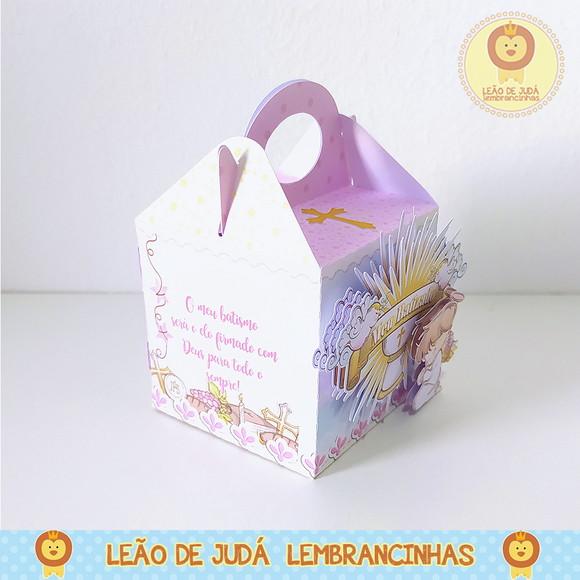 Lembrancinhas Caixinha para Festa Tema Batizado Menina