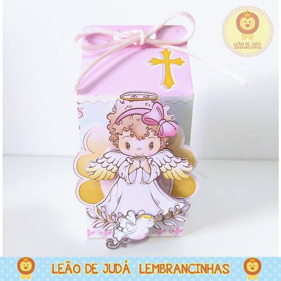 Lembrancinhas Caixinha para Festa Tema Batizado Menina