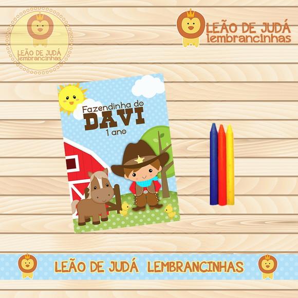 Lembrancinhas Revistinha para Colorir Fazendinha