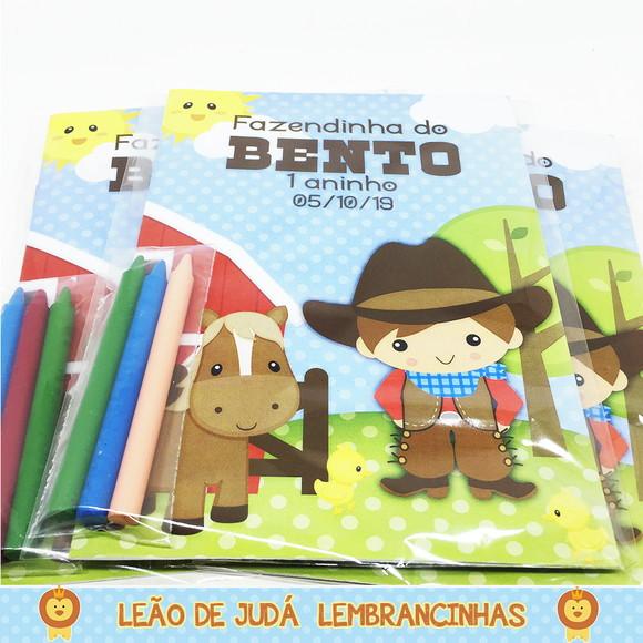 Lembrancinhas Revistinha para Colorir Fazendinha