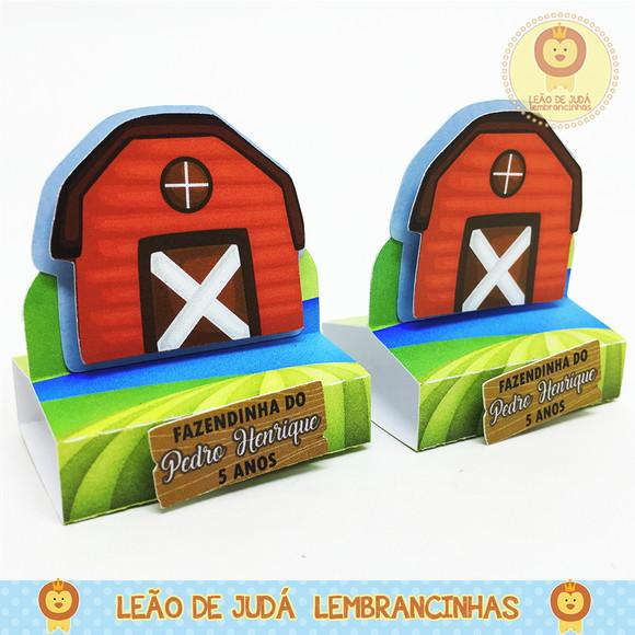 Lembrancinhas Porta Bis Duplo Tema Fazendinha Modelo 2