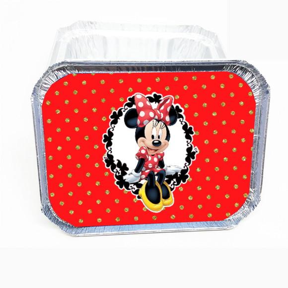 Marmitinha 500g Tema Minnie Vermelha