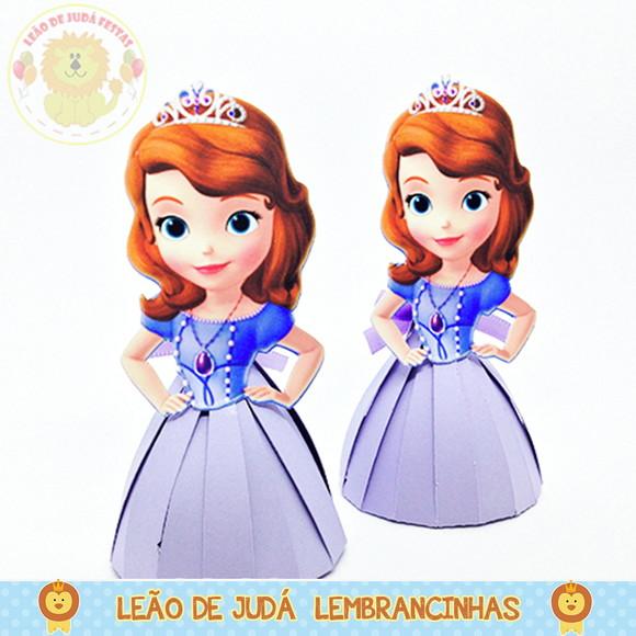 Porta Bombom Tema Princesinha Sofia