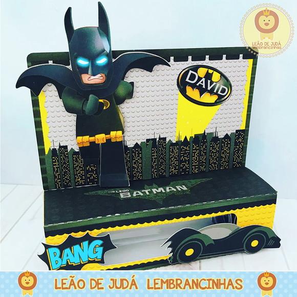 Porta Tubete tema Batman lego