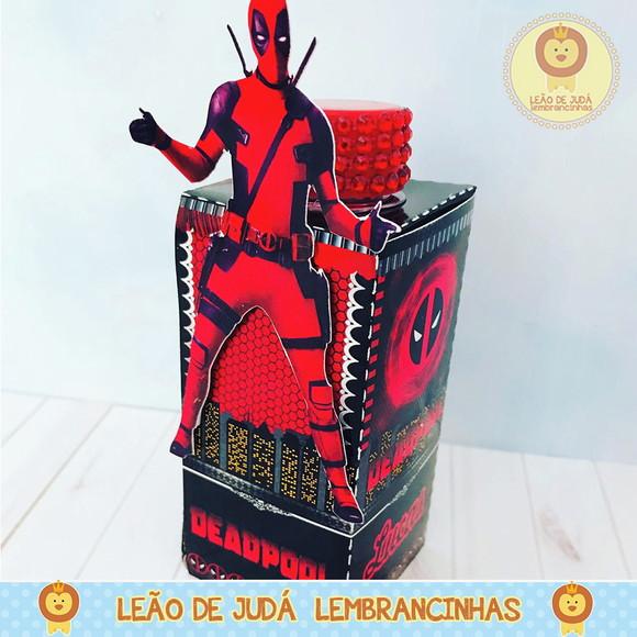 Porta Tubete Tema Deadpool