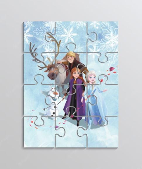 Quebra Cabeça Lembrancinha para Festa Tema Frozen