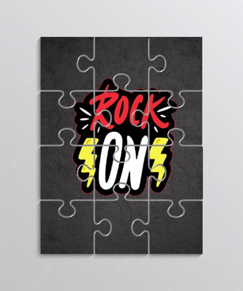 Quebra Cabeça Lembrancinha para Festa Tema Rock