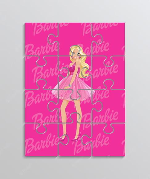 Quebra Cabeça Tema Barbie