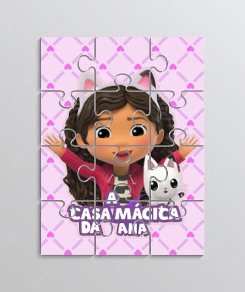 Quebra Cabeça Tema Casa Mágica da Gabby